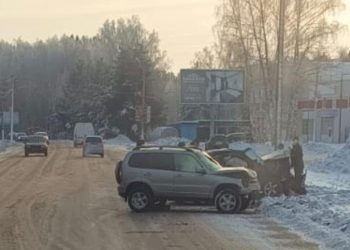 В рязанском Касимове столкнулись два автомобиля
