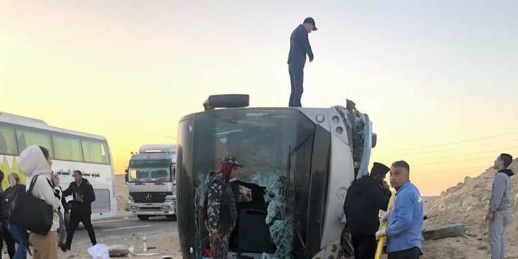 В Египте перевернулся автобус с российскими туристами