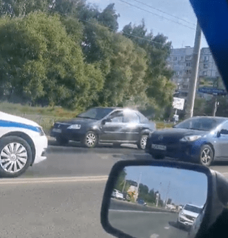 В рязанском Канищеве столкнулись шесть автомобилей