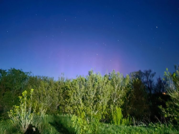 В небе над рязанским Скопином засняли северное сияние