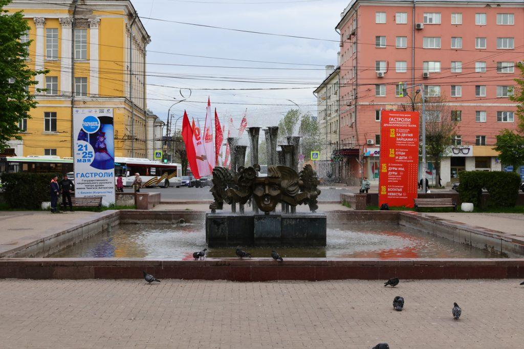 7 мая в Рязани запустили фонтаны