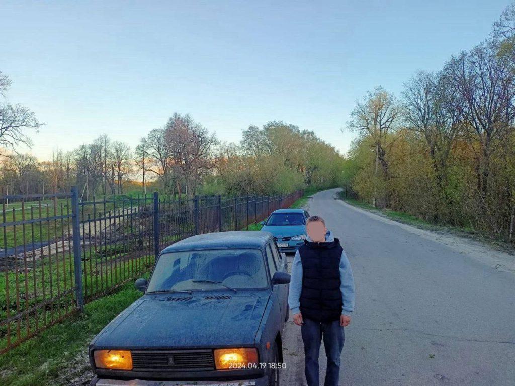 В рязанском Ряжске полиция задержала двух подростков на автомобилях