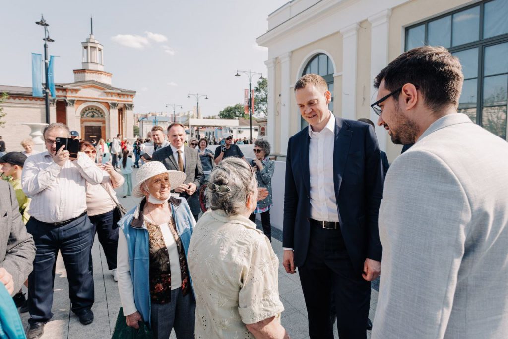 Рязанский губернатор Малков побывал на открытии отреставрированного Торгового городка
