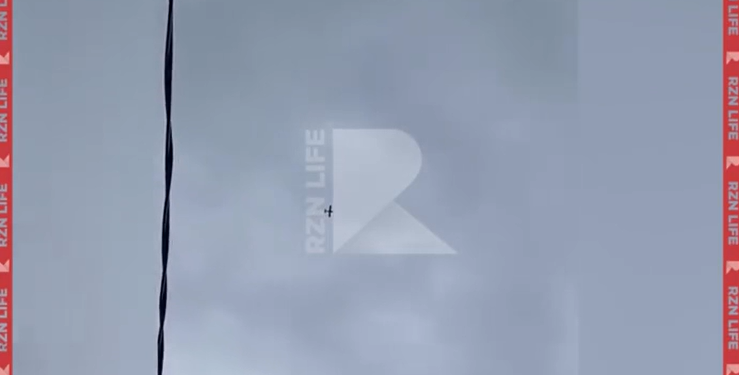 В небе над Шацким районом засняли беспилотник