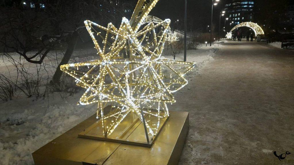 Фоторепортаж: рязанский Лыбедский бульвар преобразился к Новому году