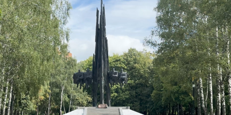 В Рязани «Народный контроль» проверил благоустройство парка Советско-Польского братства по оружию