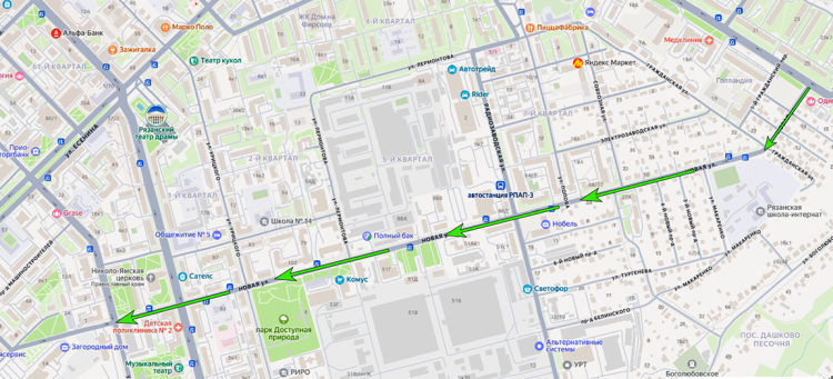 В центре Рязани с 27 октября откроют двухстороннее движение