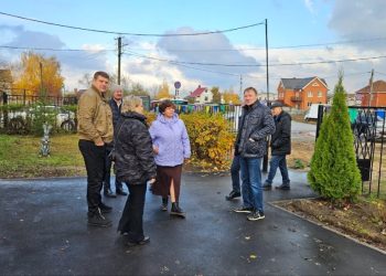 В рязанском поселке Борки прошла приемка по благоустройству территории у детского сада №44
