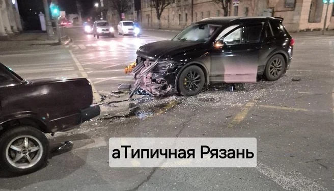 В ДТП около рязанской филармонии пострадал 21-летний молодой человек