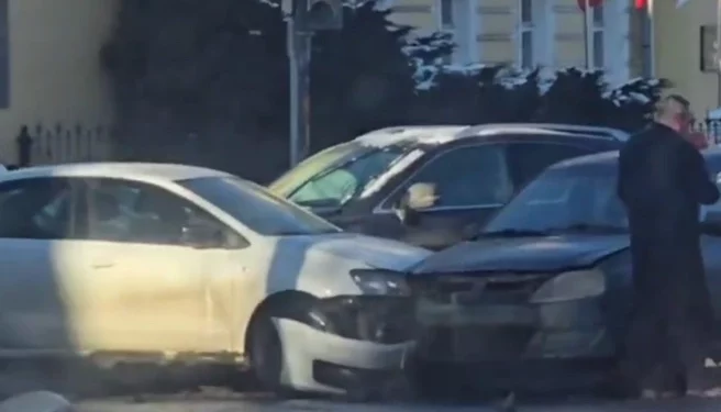 В центре Рязани произошло массовое ДТП