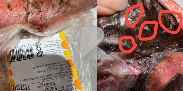 Покупатели приобрели в рязанском «Глобусе» рыбу с паразитами