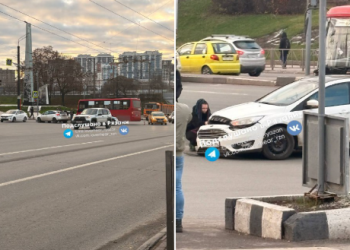В центре Рязани произошло ДТП с участием маршрутки В центре Рязани произошло ДТП с участием маршрутки