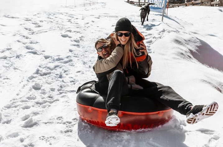 В Рыбновском районе заработал тюбинговый склон