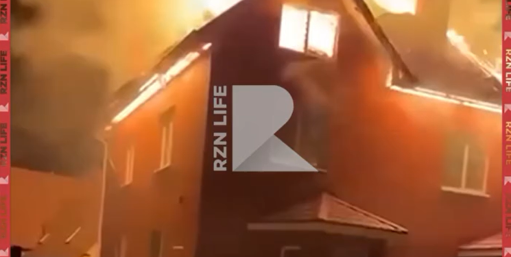 В Сети опубликовали видео интерьера рязанского дома после падения БПЛА