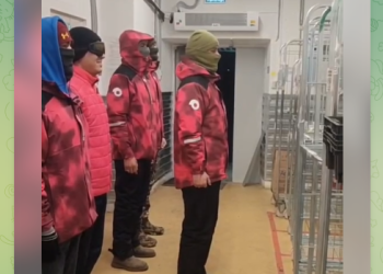 В Сети появилось видео с построением рязанских курьеров «Самоката»