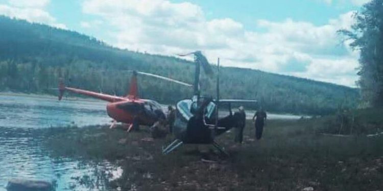 В Амурской области разбился вертолет