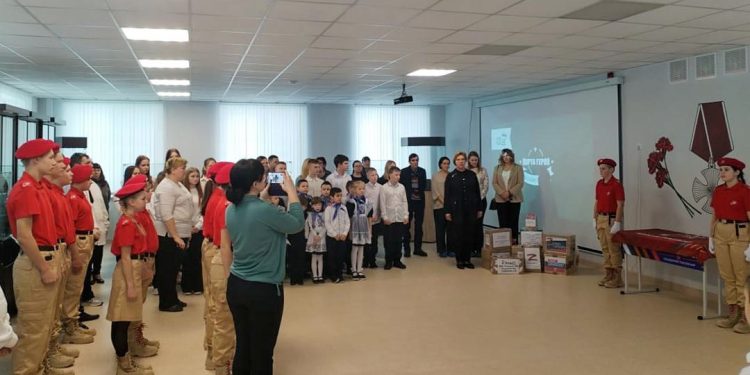 В Успенской школе Скопинского района открыли «Парту Героя», посвященную Федору Полетаеву