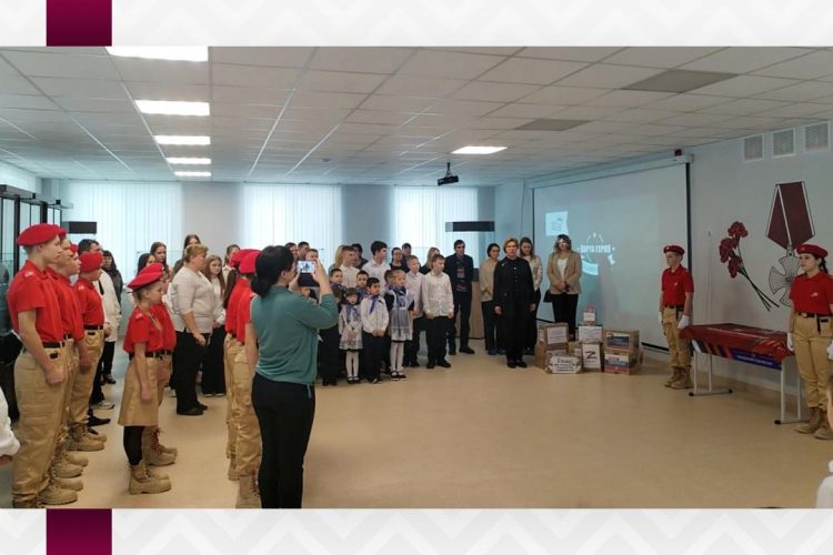 В Успенской школе Скопинского района открыли "Парту Героя", посвященную Федору Полетаеву