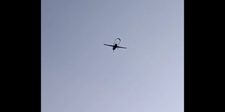 Пролетевшие над Сасовским районом беспилотники попали на видео