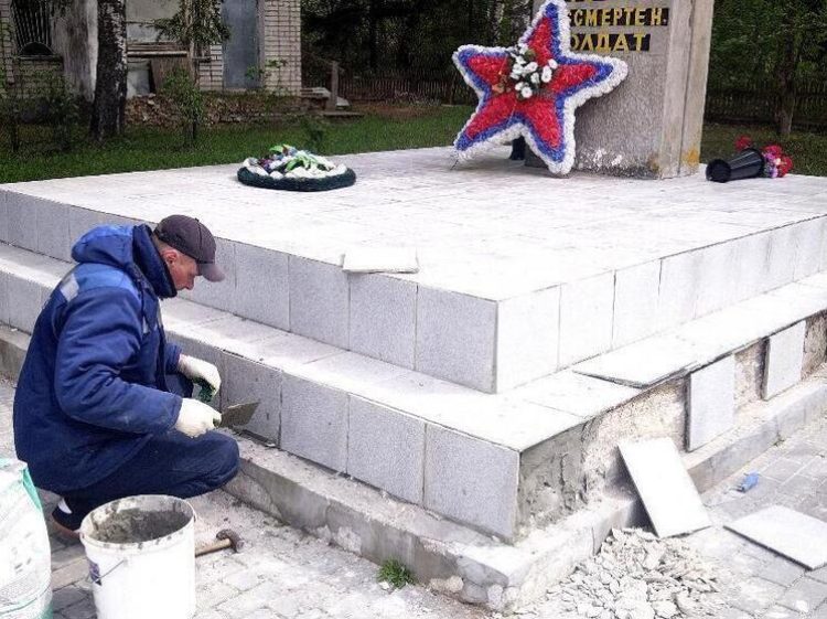 В Касимовском округе осужденный восстановил мемориал в честь воинов Великой Отечественной войны