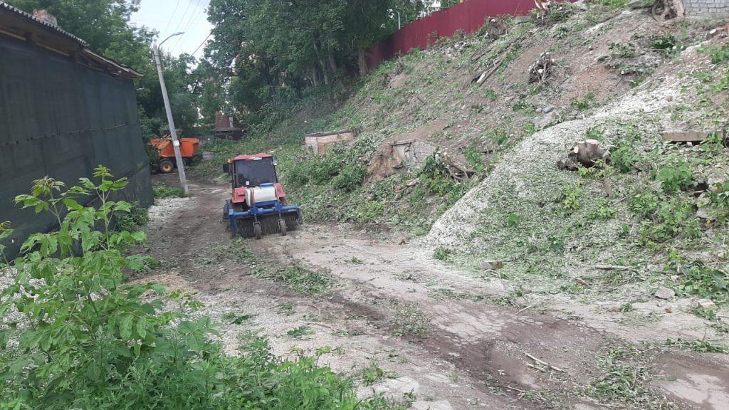 На рязанской улице Садовой началось благоустройство