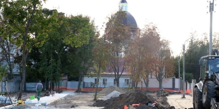 На рязанском Лыбедском бульваре приступили к четвертому этапу благоустройства