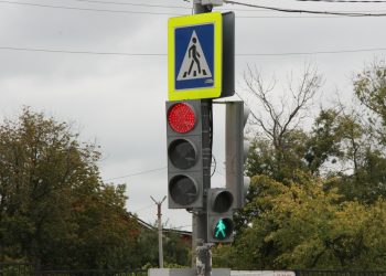 Два новых светофора установили в Рязани Два новых светофора установили в Рязани