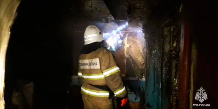 На пожаре в Александро-Невском районе погиб 25-летний молодой человек