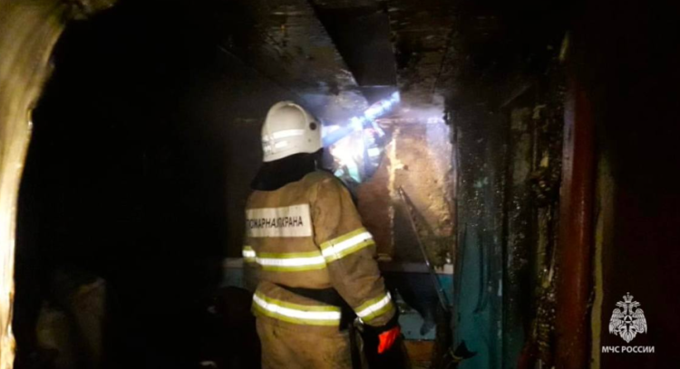 На пожаре в Александро-Невском районе погиб 25-летний молодой человек