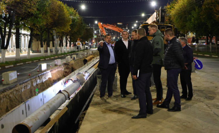 Артемов: работы по ремонту теплосетей в центре Рязани ведутся с отставанием от графика