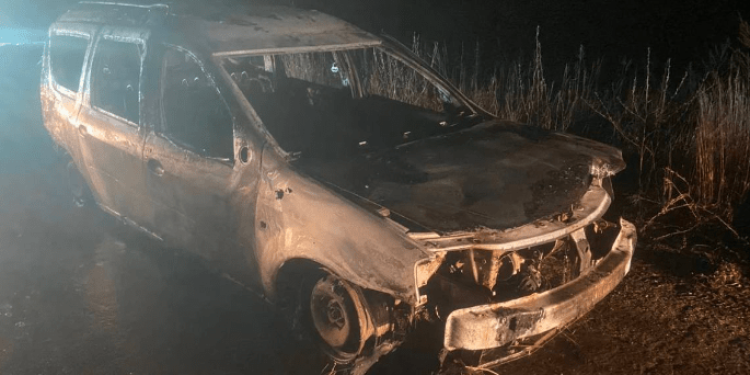 В Рязанском районе сгорел автомобиль