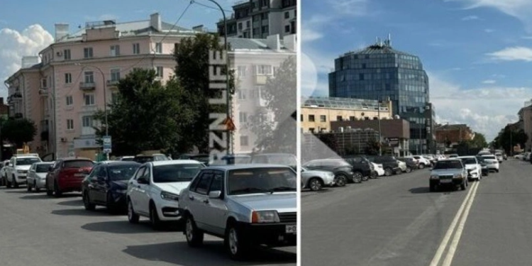 Рязанцы пожаловались на водителей, паркующих машины по центру Брессюирского моста
