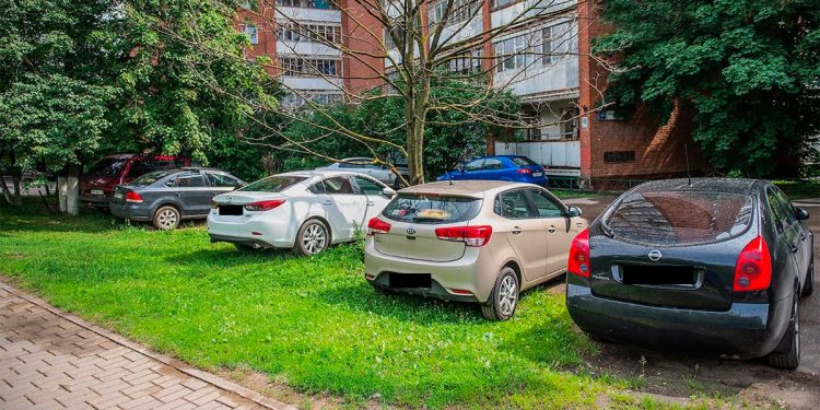 С начала 2024 года в Рязани оштрафовали 1381 водителя за парковку на газоне