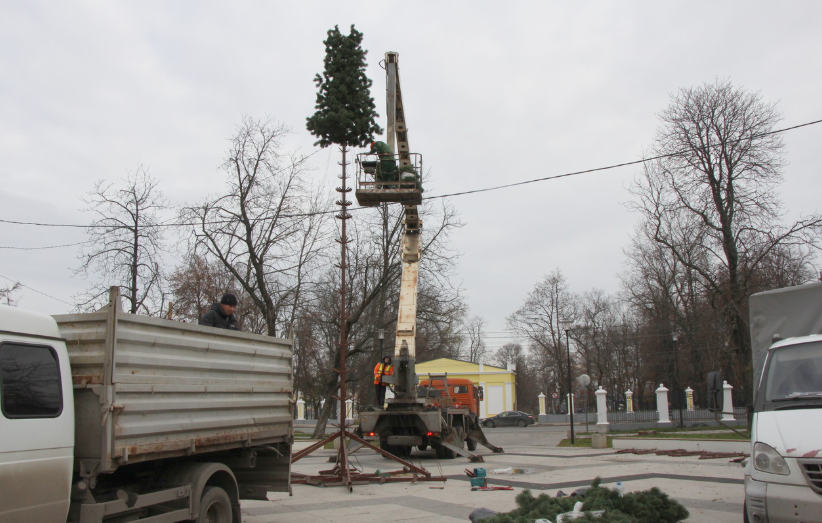 В Рязани установят 40 новогодних елей