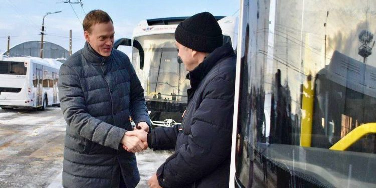 В Рязань доставили 5 новых троллейбусов марки «Адмирал»