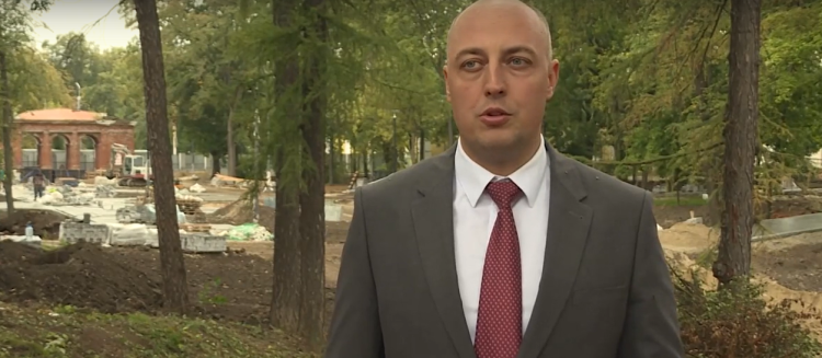 Бранов: благоустройство рязанского Нижнего городского сада завершится 30 сентября