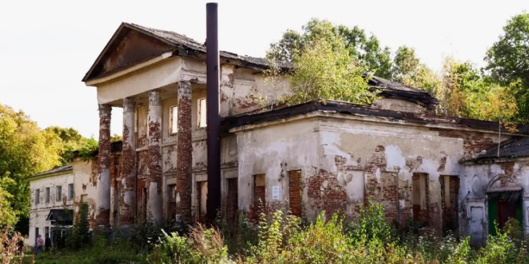 В Рязанском регионе на торги выставили разрушенную усадьбу Желтухиных