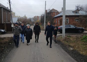 По улице 1-ый Новопавловский проезд в Рязани завершили асфальтирование дороги