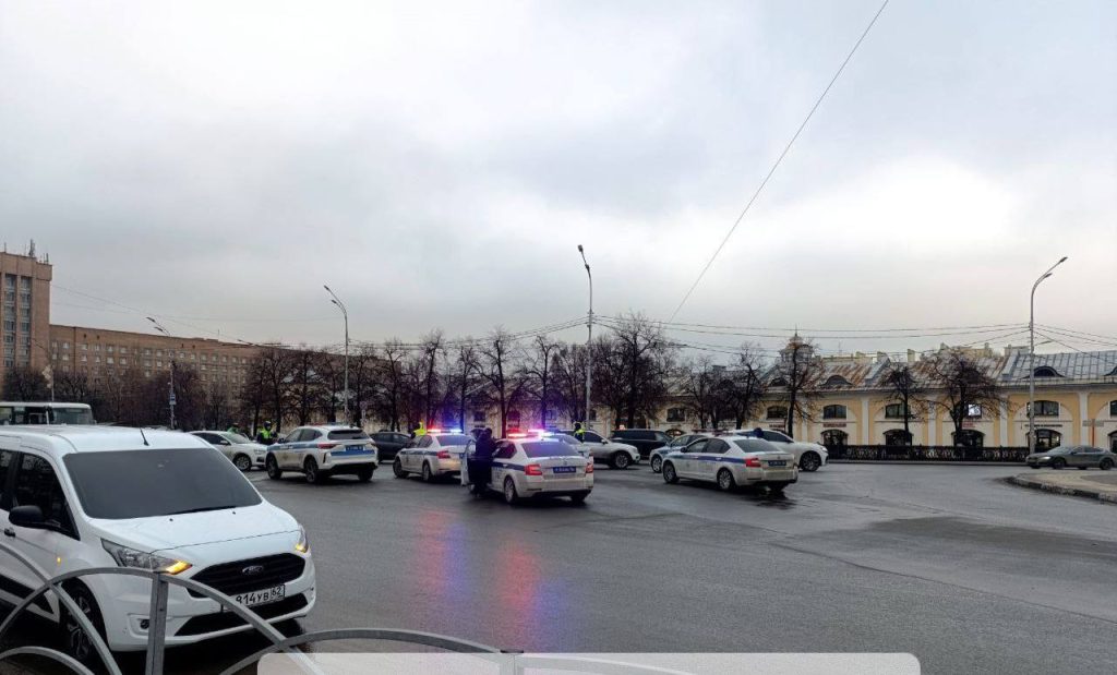 На площади Ленина 10 января заметили скопление полиции