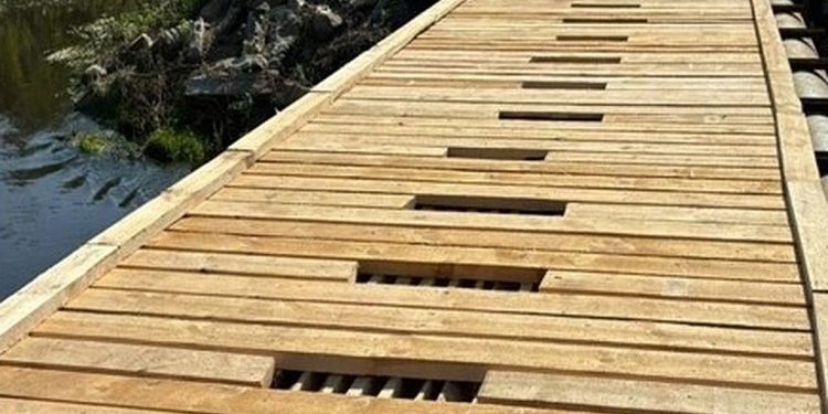 В рязанской Солотче отремонтировали мост у Лысой горы