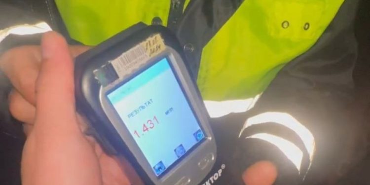 В Александро-Невском районе полиция задержала 40-летнего нетрезвого водителя