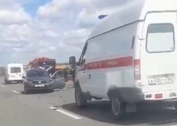 На место ДТП на трассе М5 в Спасском районе прибыли медики и пожарные На место ДТП на трассе М5 в Спасском районе прибыли медики и пожарные