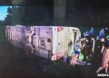 Автобус с пассажирами перевернулся в Татарстане