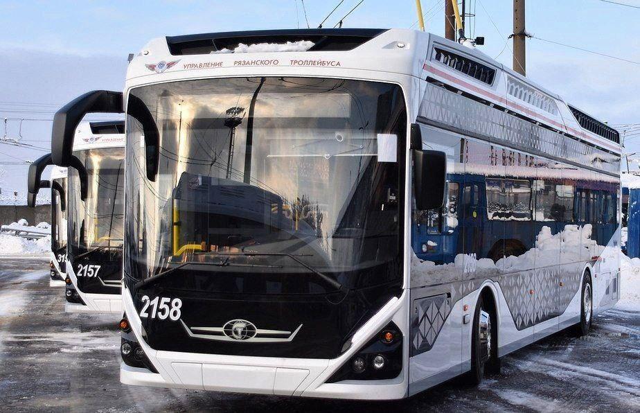 В Рязань доставили 5 новых троллейбусов марки "Адмирал"