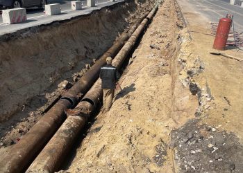 На Первомайском проспекте приступили к демонтажу старой теплотрассы