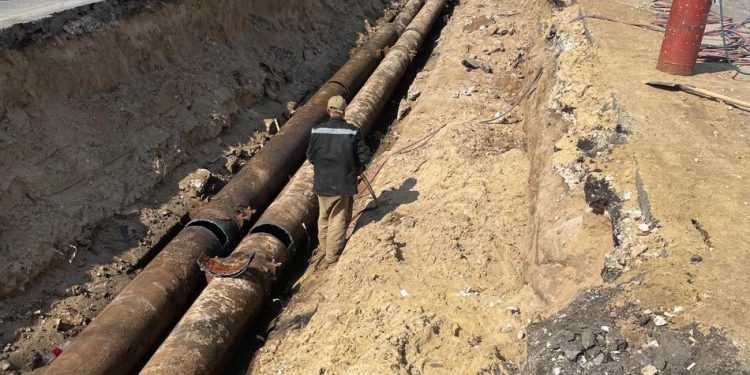 На Первомайском проспекте приступили к демонтажу старой теплотрассы