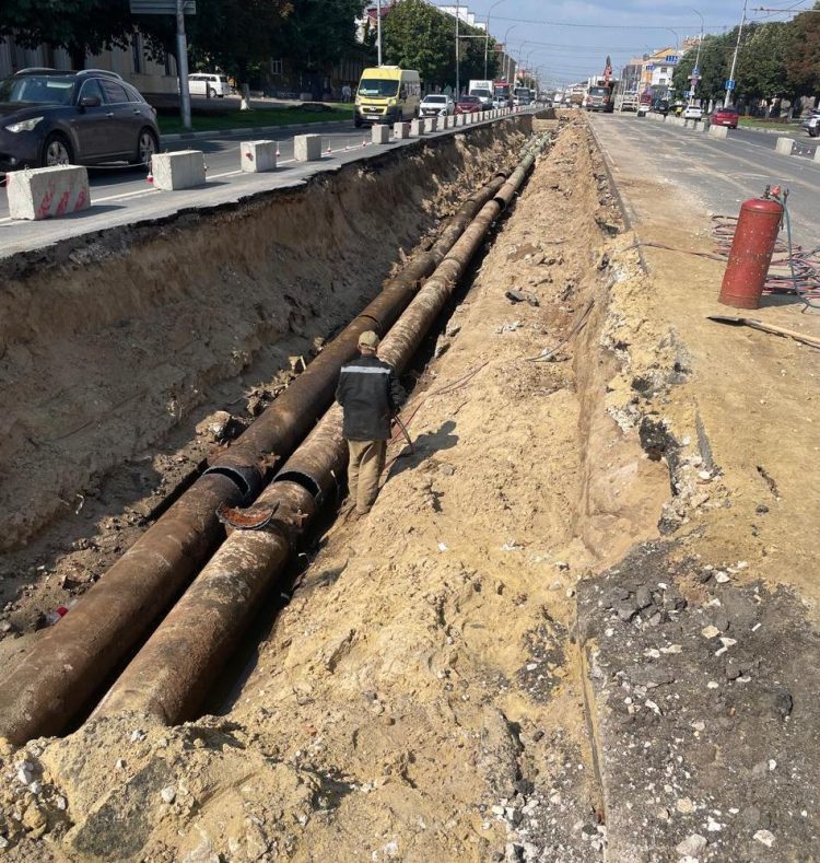 На Первомайском проспекте приступили к демонтажу старой теплотрассы