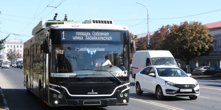 Рязанцев предупредили об изменениях схемы маршрута троллейбуса №1