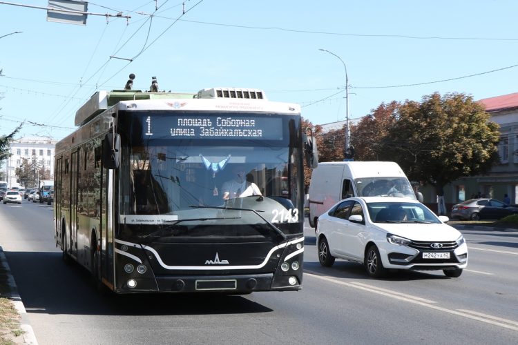 Рязанцев предупредили об изменениях схемы маршрута троллейбуса №1