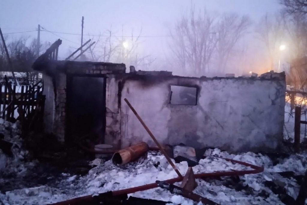 В рязанской деревне Мамоново сгорела баня